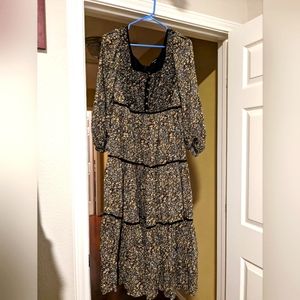 Madewell floral maxi dress boho peasant dress size 6